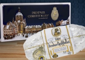 Original Dresdner Christstollen® im Stollen Online - Shop bestellen. Nur echt mit dem Dresdner-Stollen® Siegel. Das Original aus Dresden seit 1474.  Echter Dresdner Christstollen® wird in Dresden seit über 100 Jahren in meisterlicher Handwerkskunst  gebac